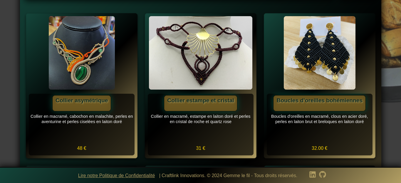 Gemme le Fil - Pages intérieures