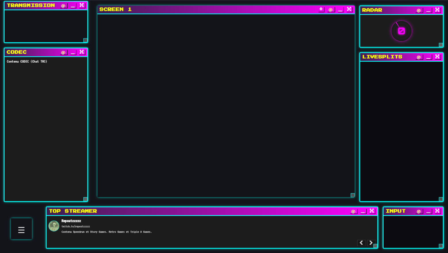 StreamOS - Thème Cyan
